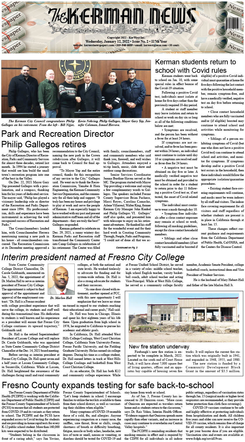 kerman news firebaugh mendota journal san joaquin tranquillity west