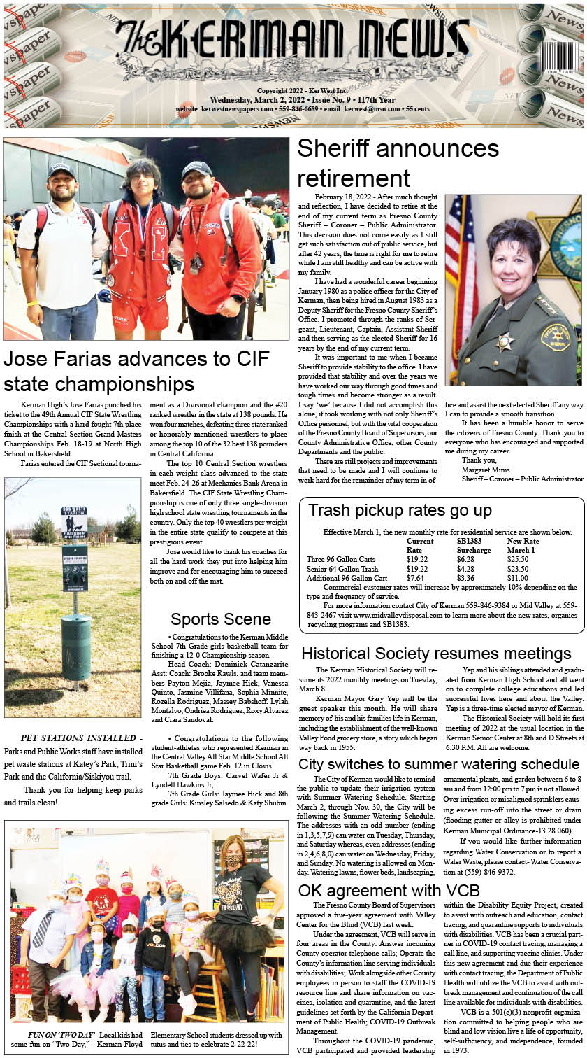 kerman news firebaugh mendota journal san joaquin tranquillity west