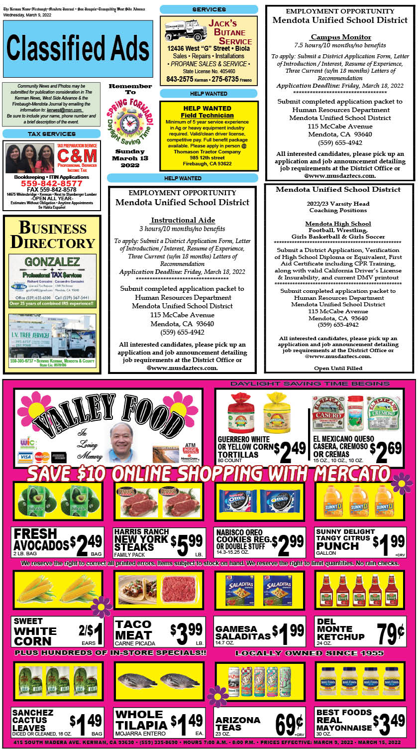 kerman news firebaugh mendota journal san joaquin tranquillity west